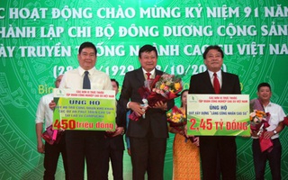 Đóng góp gần 5,6 tỉ đồng xây dựng làng công nhân cao su