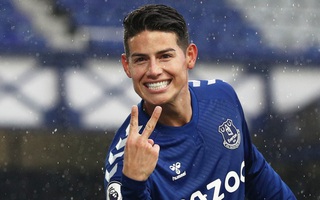 James Rodriguez thể hiện quyền năng, Everton chiếm ngôi đầu Ngoại hạng