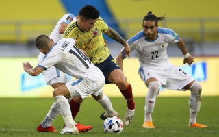 Cavani và Suarez ghi bàn, Uruguay thắng sốc Colombia vòng loại World Cup
