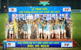 Thắng kịch tính, U17 PVF vô địch Giải U17 Cúp quốc gia 2020