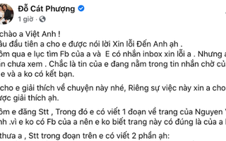 Nghệ sĩ Cát Phượng viết tâm thư xin lỗi NSND Việt Anh