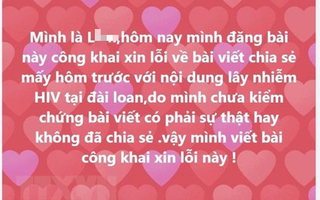 Sự thật về thông tin nữ du học sinh Việt Nam ở Đài Loan lây nhiễm HIV cho nhiều người