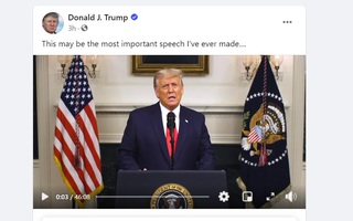 Tổng thống Trump bất ngờ có bài phát biểu "quan trọng" dài 46 phút