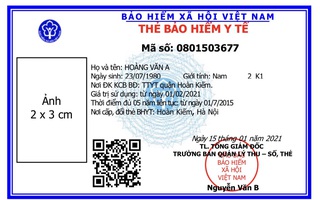 Hơn 86 triệu người dân sẽ sử dụng thẻ BHYT theo mẫu mới