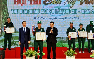 Tôn vinh thợ giỏi ngành cao su