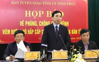 Vĩnh Phúc họp báo: Đang nghiên cứu trường hợp nữ công nhân về từ Vũ Hán lây bệnh cho 5 người khác