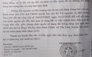 Lãnh đạo huyện xin rút kinh nghiệm vụ cấp đất trái quy định cho vợ chủ tịch xã