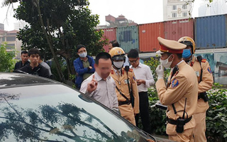 Tông vào sau ôtô, nam tài xế vi phạm nồng độ cồn cao nhất ở Hà Nội từ khi có Nghị định 100