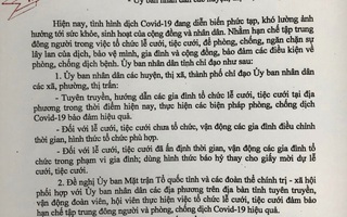 Quảng Ninh vận động người dân "gói gọn" đám cưới để chống dịch Covid-19