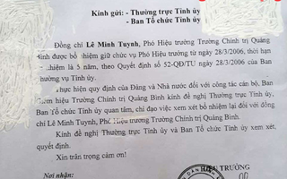 "Bỏ quên" bổ nhiệm 9 năm, phó hiệu trưởng trường Chính trị Quảng Bình vẫn hưởng lương như... bình thường