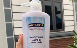 Đình chỉ, thu hồi gel rửa tay khô ANTI-COR không đạt chất lượng