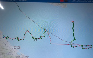 Tàu cá Quảng Trị di chuyển khác thường rồi mất tích trên vùng biển xa