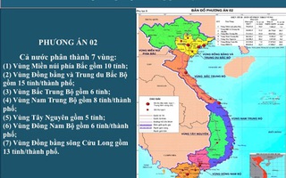 Phân chia lại các vùng kinh tế trên cả nước