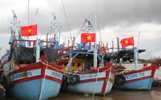 Cờ Tổ quốc tung bay trên từng ngọn sóng