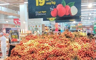 Vải thiều ở siêu thị chưa tới 20.000 đồng/kg