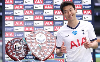 Ngôi sao Hàn Quốc Son Heung-min “ẵm” trọn giải thưởng của Tottenham.