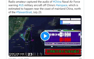 Máy bay Mỹ áp sát không phận Trung Quốc