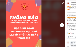 Thông báo học giữa mùa dịch bệnh Covid-19, phụ huynh lo lắng