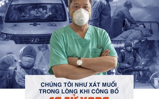 Thứ trưởng Bộ Y tế Nguyễn Trường Sơn: "Chúng tôi như xát muối trong lòng khi công bố ca tử vong"