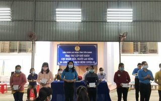 LĐLĐ tỉnh Tiền Giang trợ cấp cho 144 đoàn viên khó khăn