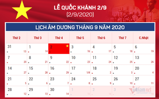 Nghỉ Lễ Quốc khánh 2-9 sẽ có sự thay đổi năm tới