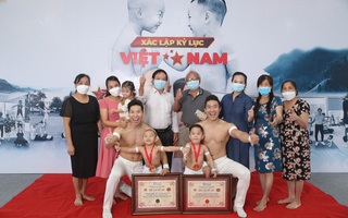 Hai đứa bé 3 tuổi lập kỷ lục Guinness Việt Nam