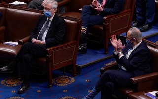 Phiên xử luận tội: Lãnh đạo phe đa số Thượng viện quay lưng với ông Trump