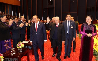 Chùm ảnh: Tổng Bí thư, Chủ tịch nước và các đại biểu dự phiên trù bị Đại hội XIII