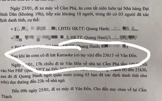 Quảng Ninh lên tiếng về thông tin 1 ca bệnh đi hát karaoke có "tay vịn" gây xôn xao