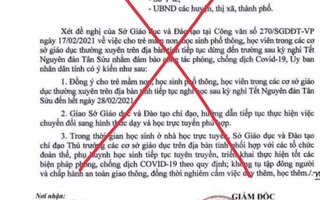 Giả mạo văn bản Sở GD-ĐT Đắk Lắk cho học sinh nghỉ học