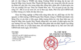 Chủ tịch tỉnh Thanh Hóa yêu cầu xác minh vụ việc sau phản ánh của Báo Người Lao Động