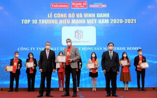 Masterise Homes được vinh danh Top 10 Thương hiệu mạnh Việt Nam 2021