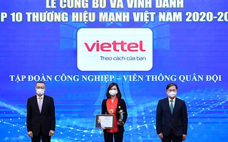 Viettel được công nhận là thương hiệu hàng đầu của Việt Nam