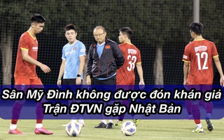 Sân Mỹ Đình chưa được phép đón khán giả cổ vũ 2 trận đấu của tuyển Việt Nam