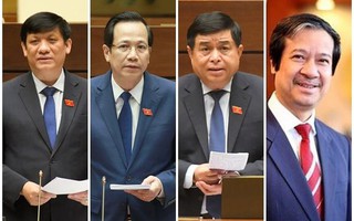 4 Bộ trưởng được chọn ngồi "ghế nóng" trả lời chất vấn tại Quốc hội