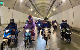 "Mở" hầm Hải Vân cho đoàn người đi xe máy từ phía Nam về quê