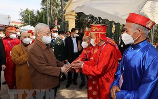 Tổng Bí thư Nguyễn Phú Trọng dự Ngày hội Đại đoàn kết toàn dân tộc