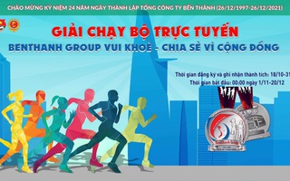 Chạy bộ trực tuyến gây quỹ hỗ trợ đoàn viên khó khăn