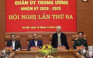Những hình ảnh Tổng Bí thư Nguyễn Phú Trọng chủ trì Hội nghị Quân ủy Trung ương