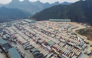 Hơn 4.800 xe hàng xuất đi Trung Quốc "tắc" ở các cửa khẩu tỉnh Lạng Sơn