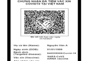 Việt Nam cấp "hộ chiếu vắc-xin" cho người tiêm đủ liều của 8 loại vắc-xin Covid-19