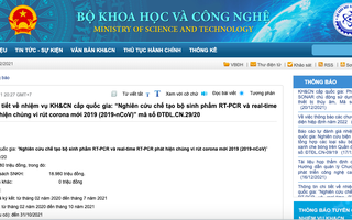 Bộ KH-CN thông tin chi tiết về bộ kit xét nghiệm của Công ty Việt Á