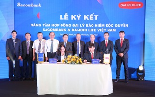 Sacombank và Dai-ichi Life Việt Nam nâng tầm hợp đồng đại lý bảo hiểm độc quyền