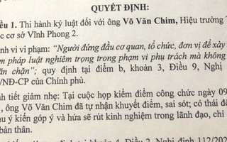 Giáng chức hiệu trưởng để giáo viên "làm bậy" với nữ sinh lớp 9