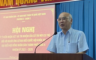 100% cử tri tín nhiệm ông Phan Nguyễn Như Khuê ứng cử ĐBQH và HĐND TP HCM