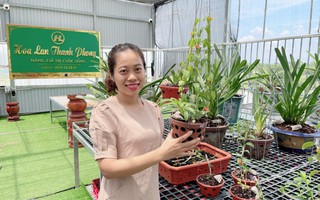 Bà chủ vườn lan trăm loài Thùy Linh chia sẻ bí quyết trồng lan