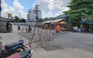 Cách ly y tế tầng 1 Block A3 chung cư Ehome3, phường An Lạc, quận Bình Tân, TP HCM