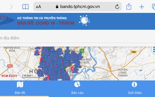 Từ hôm nay, 7-6, người dân TP HCM có thể xem trực tuyến bản đồ tình hình dịch Covid-19