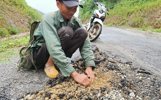 Vụ đường 70 tỉ đồng vừa làm xong "nát như tương": Phát hiện 13 điểm hư hỏng