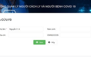 Ứng dụng giúp tra cứu thông tin về người đang cách ly, điều trị Covid-19